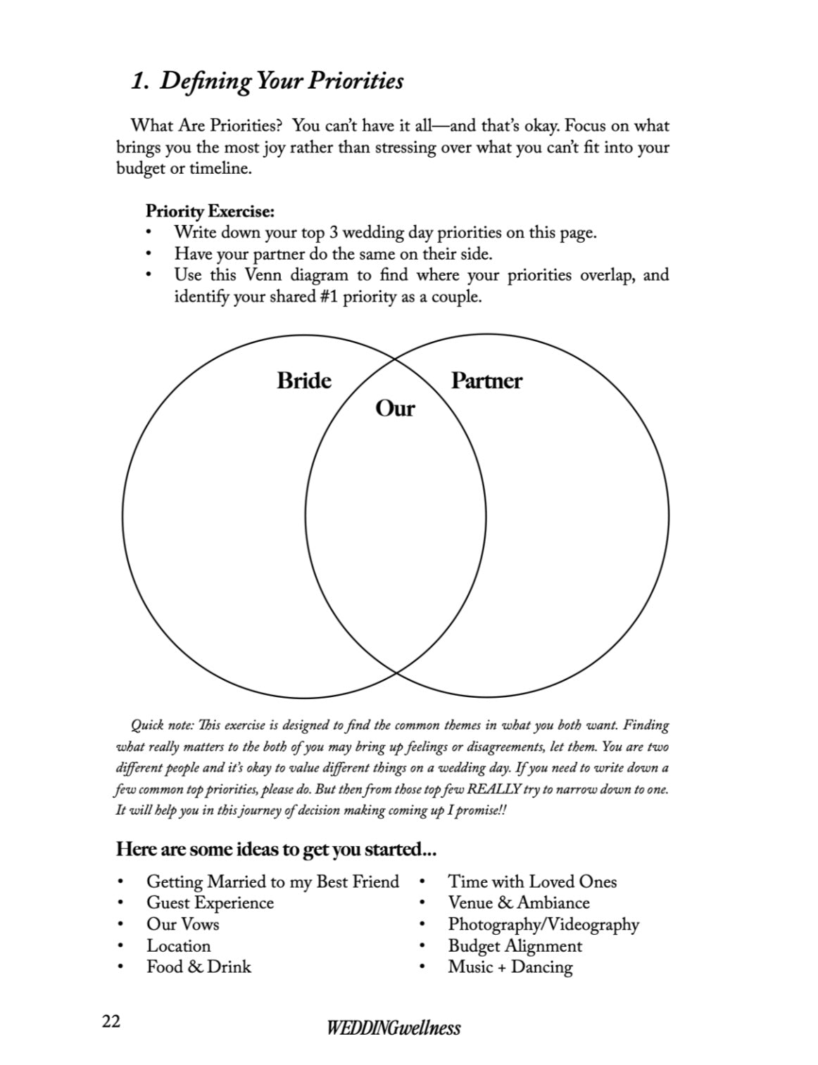 Wedding Wellness Journal: The Daily Ritual