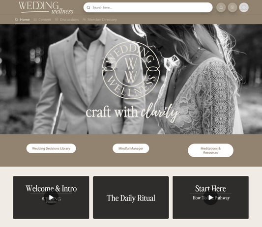 Wedding Wellness I Craft Your Wedding With Clarity Course